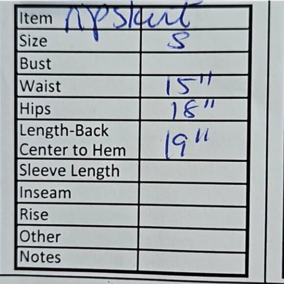 Ripskirt Hawaii - Rustica Denim - Length 2 - Size Small - Picture 4 of 4